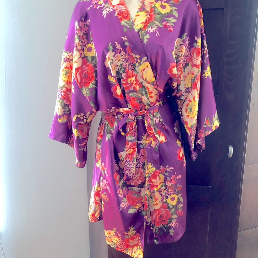 Floral kimono robe m/l